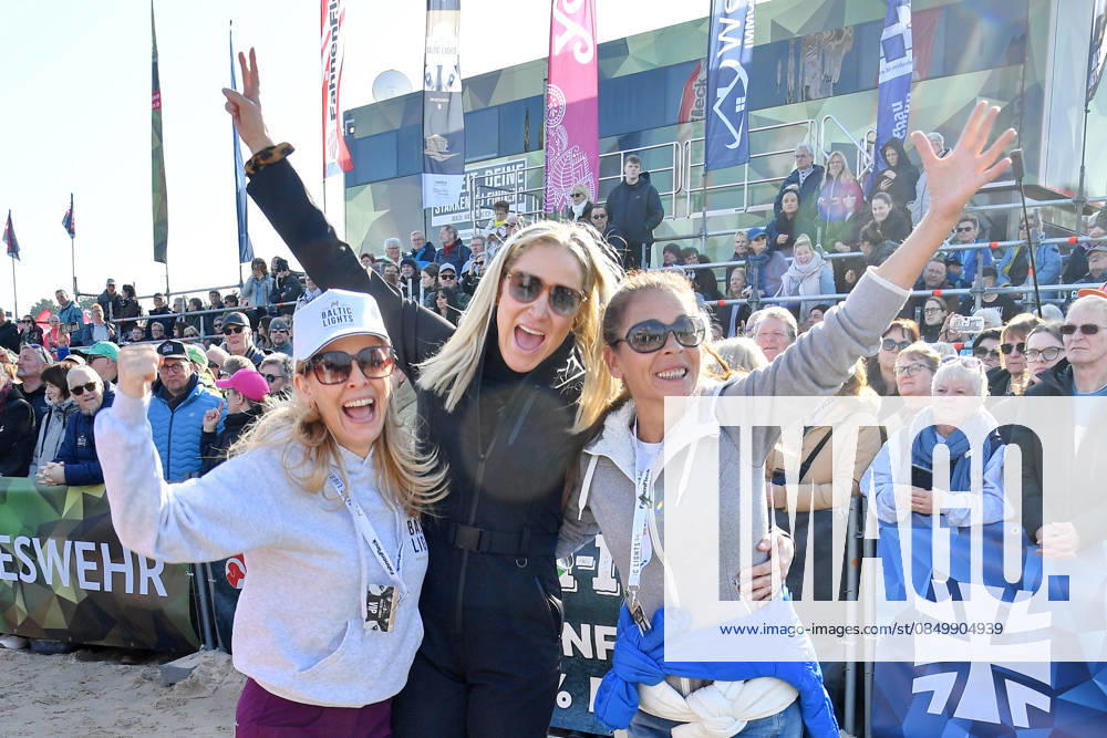 Tanja Lanäus, Janine Kunze and Katja Woywood at the BALTIC LIGHTS 2026 Charity Schilttenhunderrennen in Heringsdorf on Usedom on 07 03 2026