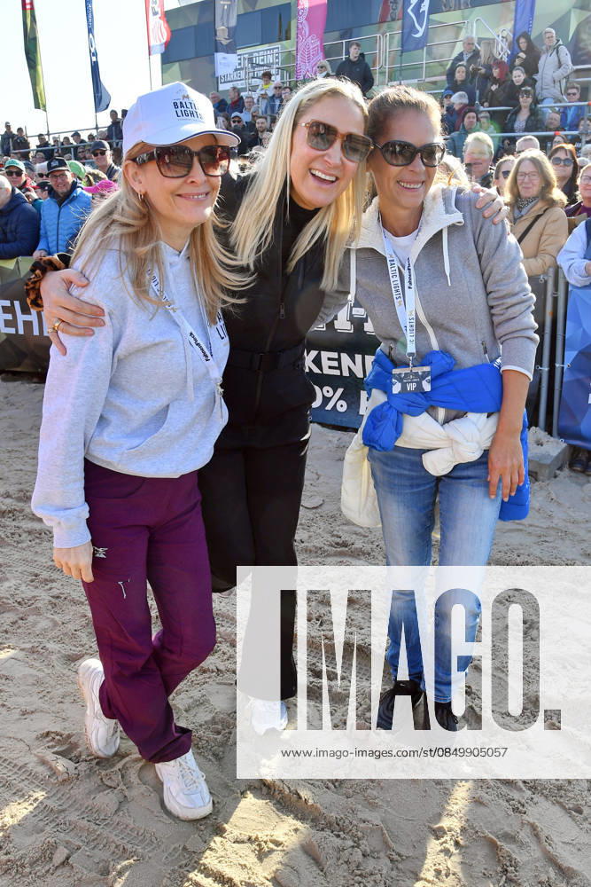 Tanja Lanäus, Janine Kunze and Katja Woywood at the BALTIC LIGHTS 2026 Charity Schilttenhunderrennen in Heringsdorf on Usedom on 07 03 2026