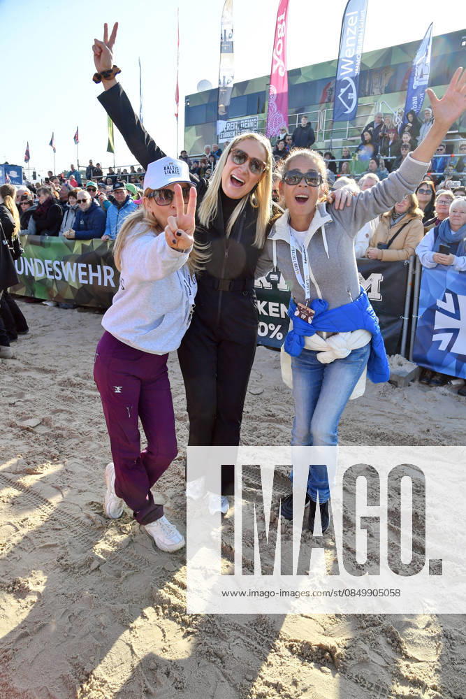 Tanja Lanäus, Janine Kunze and Katja Woywood at the BALTIC LIGHTS 2026 Charity Schilttenhunderrennen in Heringsdorf on Usedom on 07 03 2026
