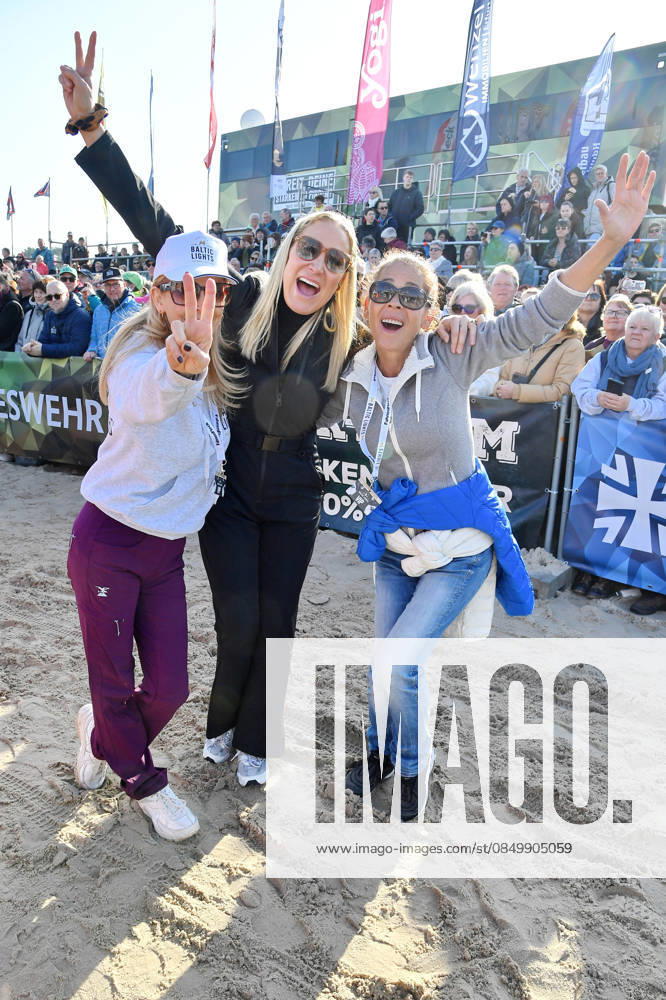 Tanja Lanäus, Janine Kunze and Katja Woywood at the BALTIC LIGHTS 2026 Charity Schilttenhunderrennen in Heringsdorf on Usedom on 07 03 2026