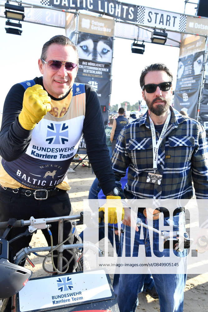 Sascha Vollmer and Alec Voelkel at the BALTIC LIGHTS 2026 Charity Schilttenhunderrennen in Heringsdorf on Usedom on 07 03 2026