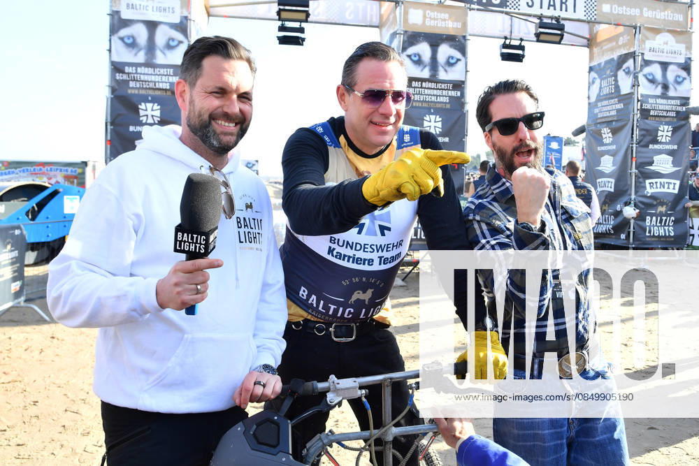 Matthias Killing, Sascha Vollmer and Alec Voelkel at the BALTIC LIGHTS 2026 Charity Schilttenhunderrennen in Heringsdorf on Usedom on 07 03 2026