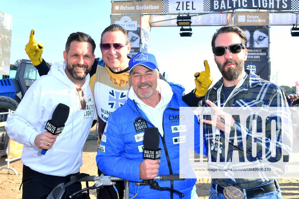 Matthias Killing, Sascha Vollmer, Till Demtroeder and Alec Voelkel at the BALTIC LIGHTS 2026 Charity Schilttenhunderrennen in Heringsdorf on Usedom on 07 03 2026