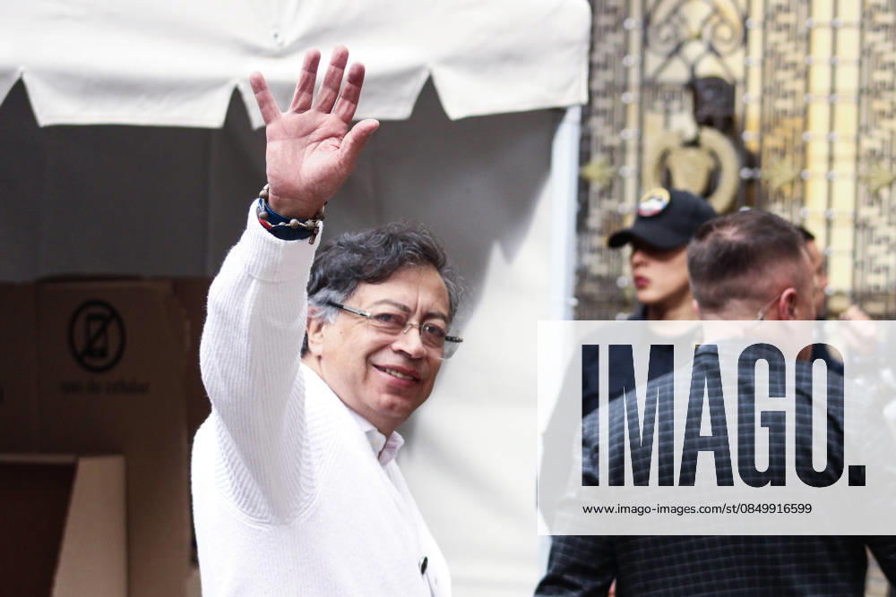 Colombian president Gustavo Petro opens the election day during the 2026 congressional elections on March 08, 2026 in Bogota. Bogota Colombia - ZUMAvp1_ 20260308_zia_vp1_005