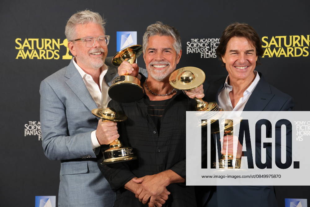 53rd Annual Saturn Awards Los Angeles CA March 8 Tom Cruise, Esai Morales and Christopher McQuarrie the 53rd Annual Saturn Awards held at Universal Hilton on March 08, 2026 in Los Angeles, California. Credit: AdMedia