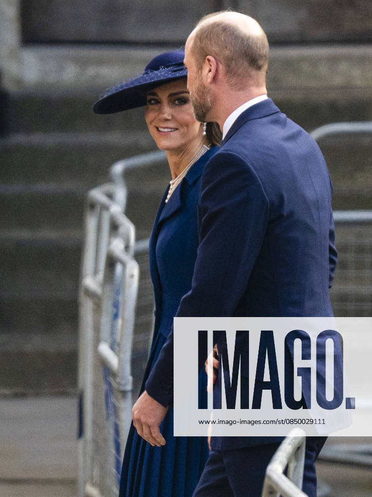 LONDON, UK. Catherine, Princess of Wales, and William, Prince of Wales, arrive for The Commonwealth Day Service at Westminster Abbey, which has been held since 1972 and celebrates the people and cultures of the 54 Commonwealth nations. London UK - ZUMAl94_ 20260309_zaf_l94_026
