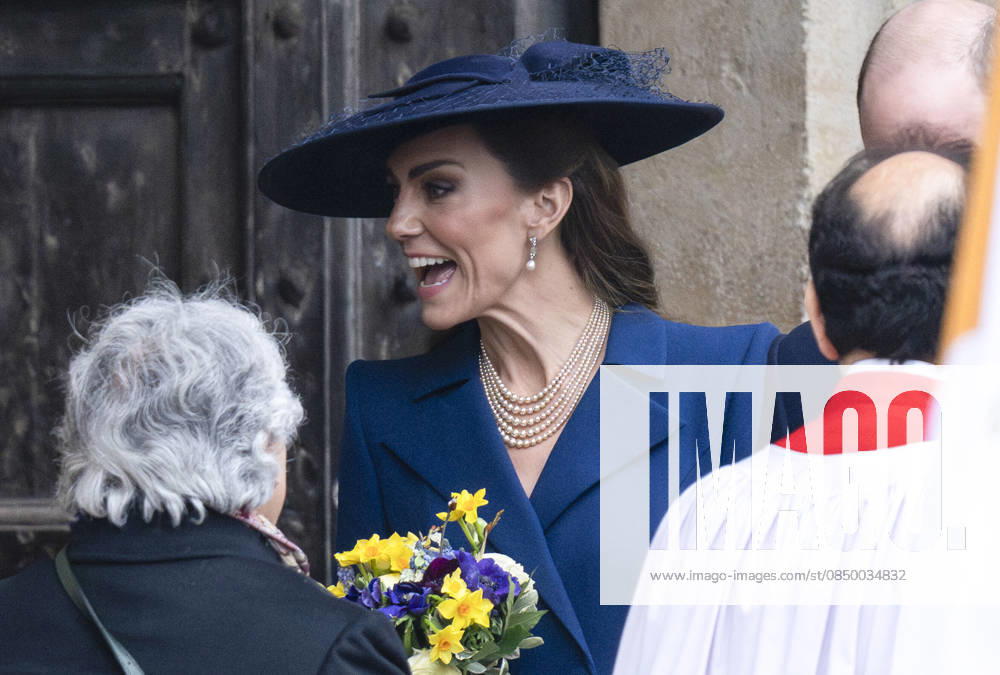 LONDON, UK. Catherine, Princess of Wales, departs The Commonwealth Day Service at Westminster Abbey, which has been held since 1972 and celebrates the people and cultures of the 54 Commonwealth nations. London UK - ZUMAl94_ 20260309_zaf_l94_036
