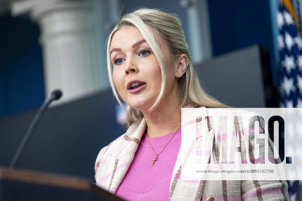 White House Press Secretary Karoline Leavitt speaks during a press briefing at the White House in Washington, DC on Tuesday, March 10, 2026. WAP20260310303 BONNIExCASH
