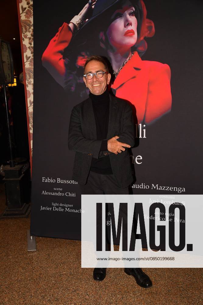 Rome, Quirino Theatre Before the theatrical performance The Master , In the photo: Pino Strabioli