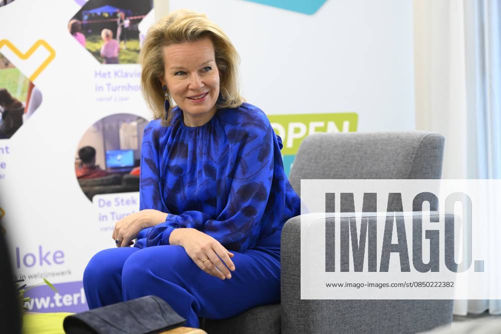 Queen Mathilde Visits Youth Care De Kering BRUSSELS, BELGIUM - MARCH 11: Queen Mathilde of Belgium pictured visiting the youth care department De Kering of non-profit Ter Loke on March 11, 2026 in Brussels, Belgium, 11 03 2026 Brussels Belgium
