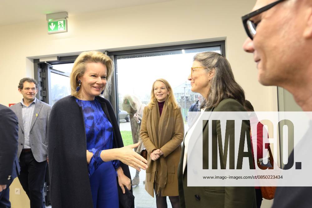 Queen Mathilde Visits Youth Care De Kering BRUSSELS, BELGIUM - MARCH 11: Queen Mathilde of Belgium pictured visiting the youth care department De Kering of non-profit Ter Loke on March 11, 2026 in Brussels, Belgium, 11 03 2026 Brussels Belgium