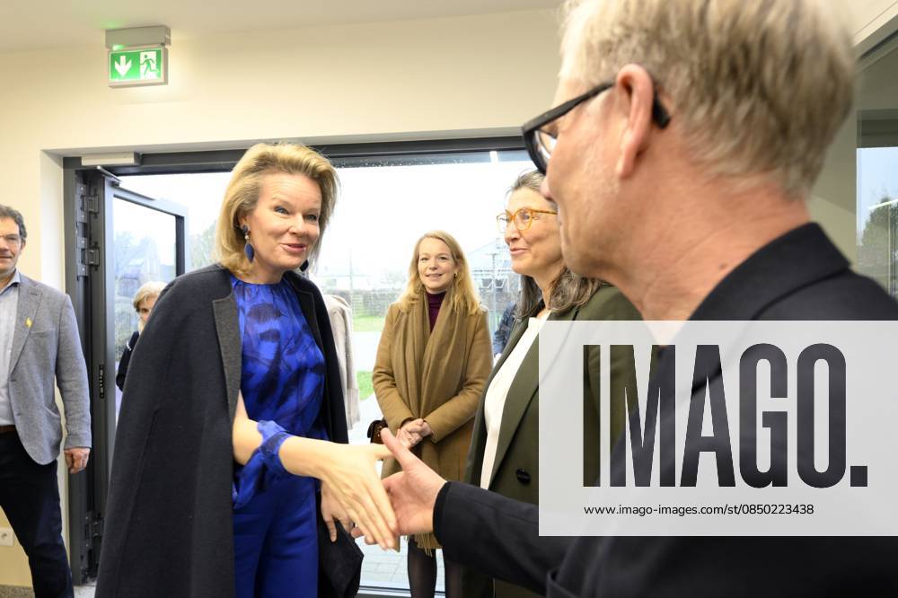 Queen Mathilde Visits Youth Care De Kering BRUSSELS, BELGIUM - MARCH 11: Queen Mathilde of Belgium pictured visiting the youth care department De Kering of non-profit Ter Loke on March 11, 2026 in Brussels, Belgium, 11 03 2026 Brussels Belgium
