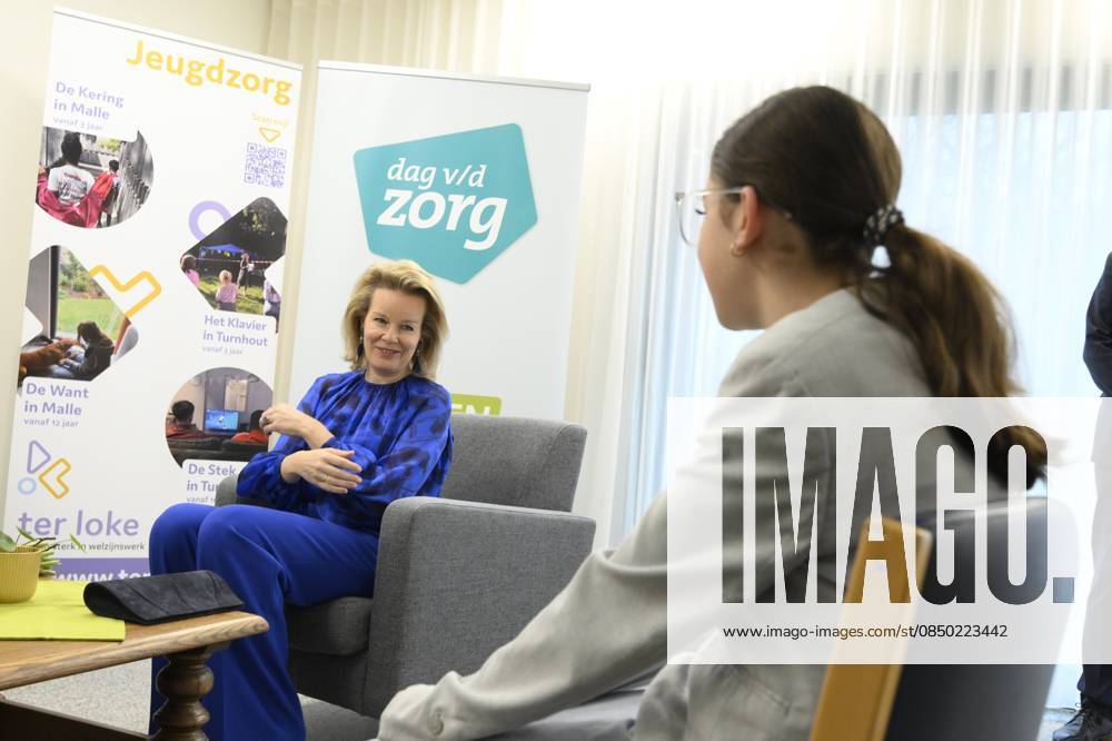Queen Mathilde Visits Youth Care De Kering BRUSSELS, BELGIUM - MARCH 11: Queen Mathilde of Belgium pictured visiting the youth care department De Kering of non-profit Ter Loke on March 11, 2026 in Brussels, Belgium, 11 03 2026 Brussels Belgium