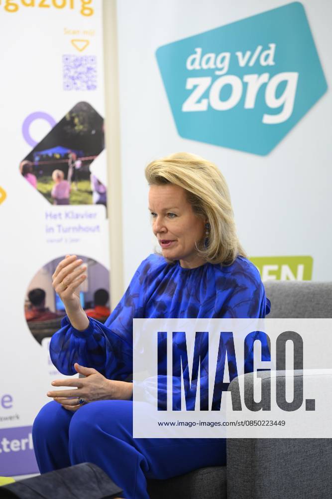 Queen Mathilde Visits Youth Care De Kering BRUSSELS, BELGIUM - MARCH 11: Queen Mathilde of Belgium pictured visiting the youth care department De Kering of non-profit Ter Loke on March 11, 2026 in Brussels, Belgium, 11 03 2026 Brussels Belgium