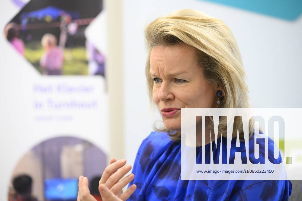 Queen Mathilde Visits Youth Care De Kering BRUSSELS, BELGIUM - MARCH 11: Queen Mathilde of Belgium pictured visiting the youth care department De Kering of non-profit Ter Loke on March 11, 2026 in Brussels, Belgium, 11 03 2026 Brussels Belgium