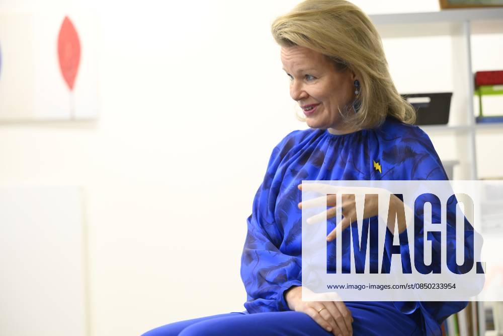 Queen Mathilde Visits Youth Care De Kering BRUSSELS, BELGIUM - MARCH 11: Queen Mathilde of Belgium pictured visiting the youth care department De Kering of non-profit Ter Loke on March 11, 2026 in Brussels, Belgium, 11 03 2026 Brussels Belgium