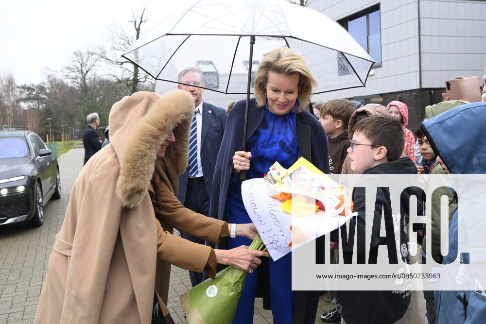 Queen Mathilde Visits Youth Care De Kering BRUSSELS, BELGIUM - MARCH 11: Queen Mathilde of Belgium pictured visiting the youth care department De Kering of non-profit Ter Loke on March 11, 2026 in Brussels, Belgium, 11 03 2026 Brussels Belgium