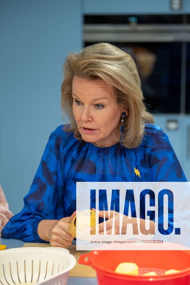 Queen Mathilde of Belgium is pictured during a royal visit to the De Kering youth support center run by the non-profit organisation Ter Loke in Malle, as part of the 11th edition of the Week van de Zorg (Care Week), on Wednesday 11 March 2026. Ter Loke is active in special youth care, family care and support for people with disabilities. JONASxROOSENS 167129727