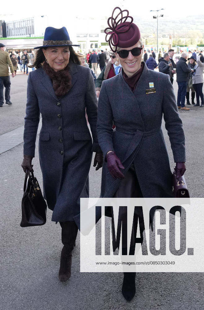 Ladies Day at Cheltenham Festival Carole Middleton and Zara Tindall attend Ladies Day at Cheltenham Festival, Cheltenham Racecourse, Cheltenham, Gloucestershire, UK, on the 11th March 2026 Picture by James Whatling Cheltenham Cheltenham Racecourse Gloucestershire United Kingdom WHA-0810