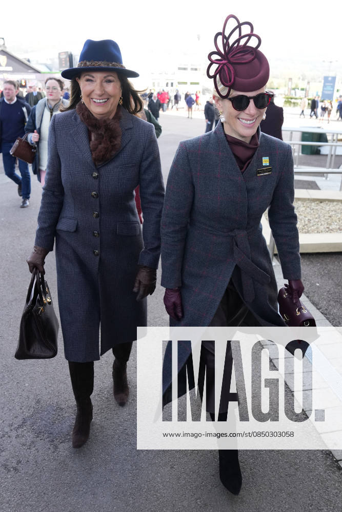 Ladies Day at Cheltenham Festival Carole Middleton and Zara Tindall attend Ladies Day at Cheltenham Festival, Cheltenham Racecourse, Cheltenham, Gloucestershire, UK, on the 11th March 2026 Picture by James Whatling Cheltenham Cheltenham Racecourse Gloucestershire United Kingdom WHA-0810