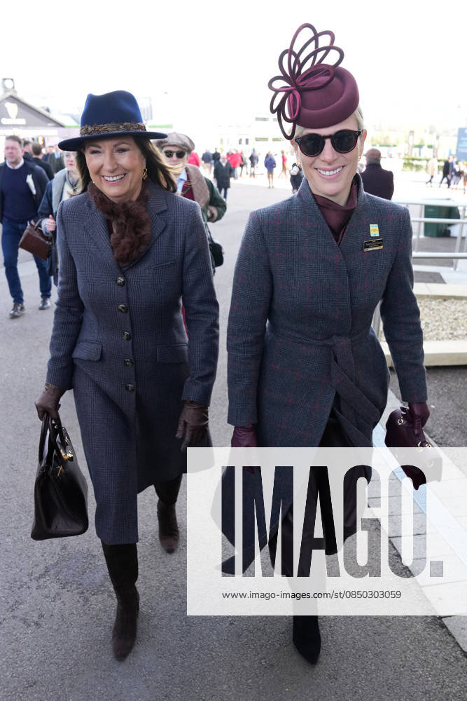 Ladies Day at Cheltenham Festival Carole Middleton and Zara Tindall attend Ladies Day at Cheltenham Festival, Cheltenham Racecourse, Cheltenham, Gloucestershire, UK, on the 11th March 2026 Picture by James Whatling Cheltenham Cheltenham Racecourse Gloucestershire United Kingdom WHA-0810