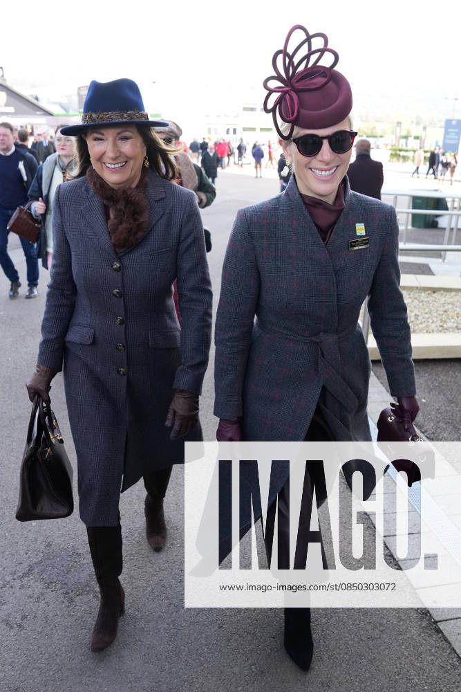 Ladies Day at Cheltenham Festival Carole Middleton and Zara Tindall attend Ladies Day at Cheltenham Festival, Cheltenham Racecourse, Cheltenham, Gloucestershire, UK, on the 11th March 2026 Picture by James Whatling Cheltenham Cheltenham Racecourse Gloucestershire United Kingdom WHA-0810