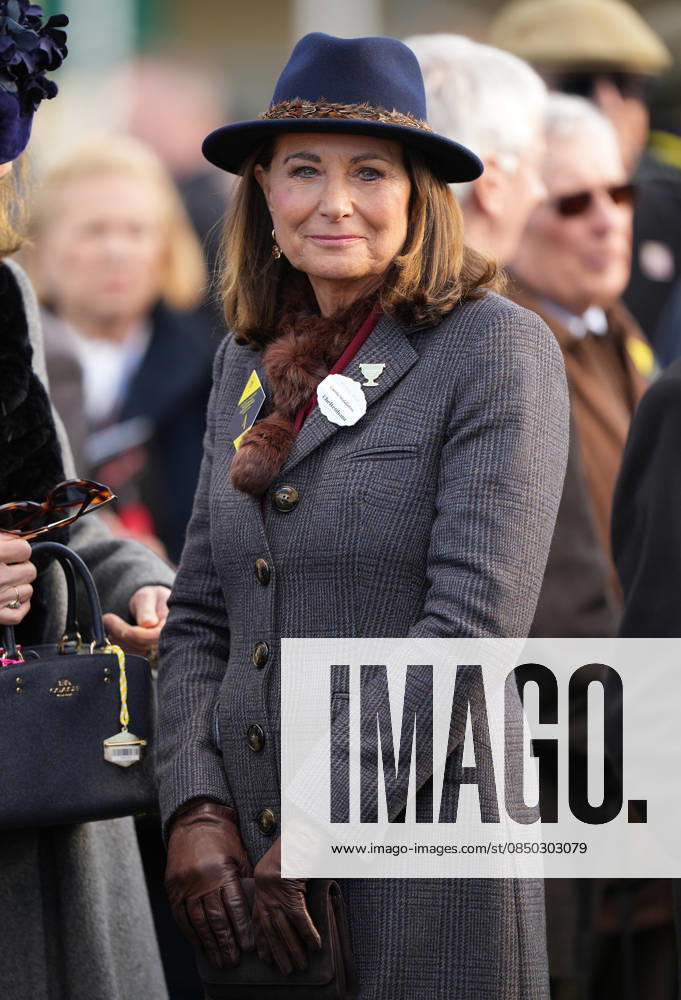 Ladies Day at Cheltenham Festival Carole Middleton attends Ladies Day at Cheltenham Festival, Cheltenham Racecourse, Cheltenham, Gloucestershire, UK, on the 11th March 2026 Picture by James Whatling Cheltenham Cheltenham Racecourse Gloucestershire United Kingdom WHA-0810