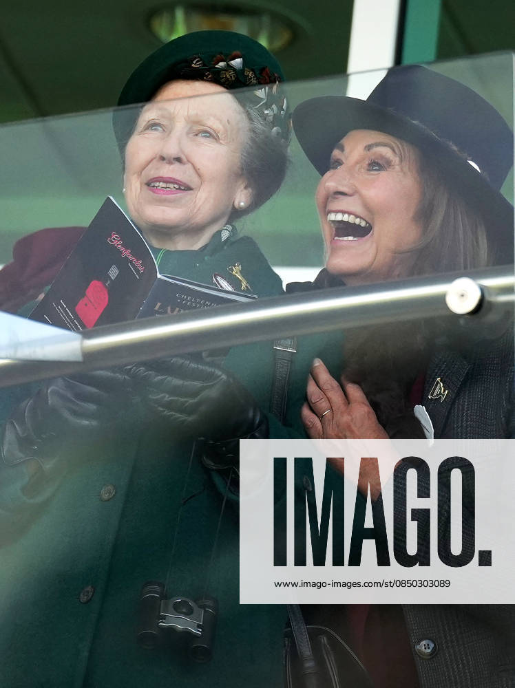Ladies Day at Cheltenham Festival Princess Anne and Carole Middleton cheer on the racing as they attend Ladies Day at Cheltenham Festival, Cheltenham Racecourse, Cheltenham, Gloucestershire, UK, on the 11th March 2026 Picture by James Whatling Cheltenham Cheltenham Racecourse Gloucestershire United Kingdom WHA-0810
