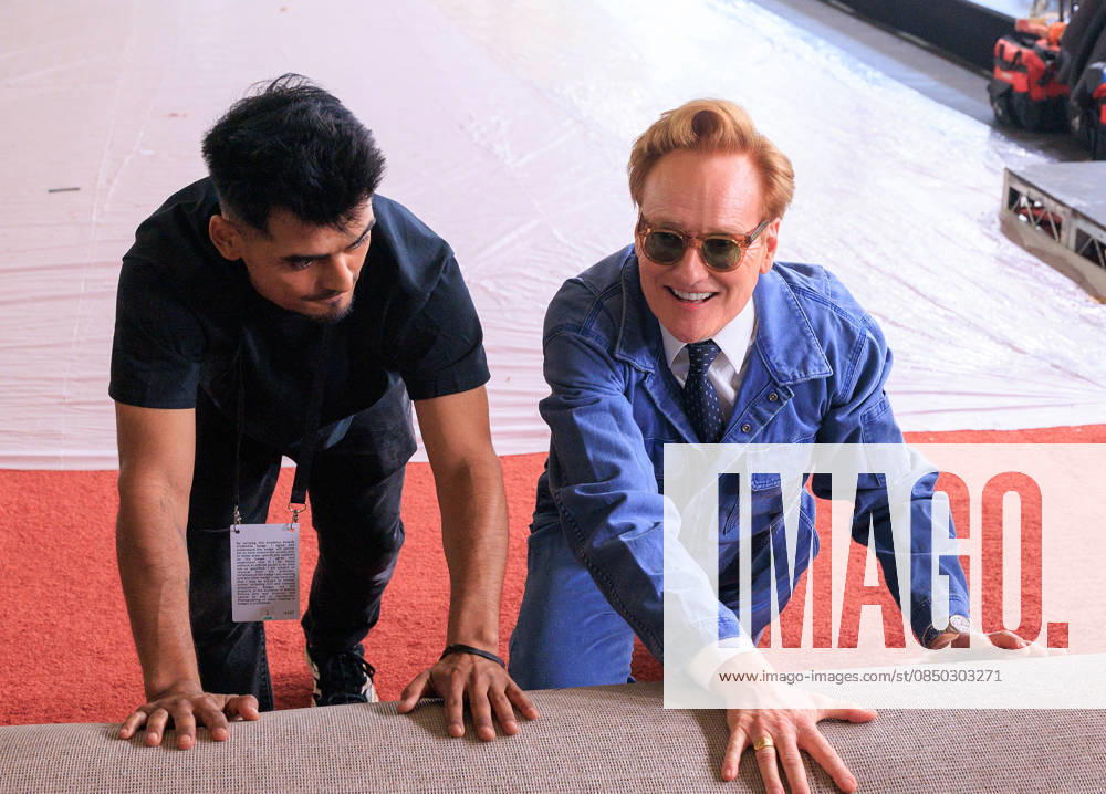 98th Oscars host CONAN O BRIEN and assistants roll out the Red Carpet at the Dolby Theater in Hollywood ahead of the upcoming Academy Awards which will take place Sunday March 15th. Hollywood USA - ZUMAp124 20260311_zaa_p124_030