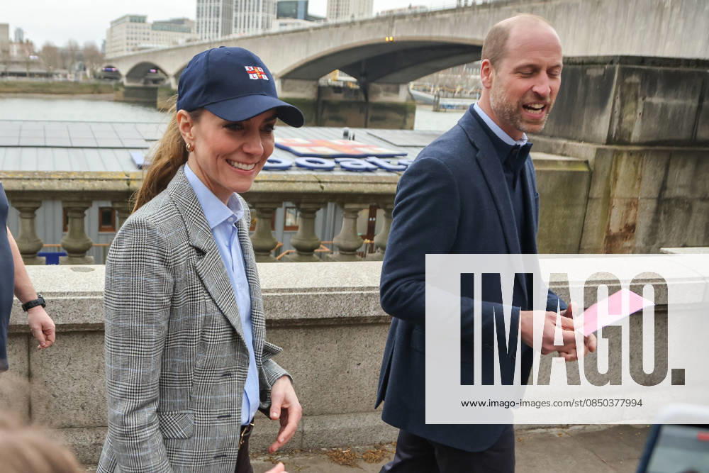 London, UK. William, Prince of Wales, and Catherine, Princess of Wales depart the RNLI (Royal National Lifeboat Institution) Tower Lifeboat Station in London after hearing about the work of staff and volunteers saving lives on the River Thames. The visit comes as the RNLI marks the 25th anniversary of its lifeguard service. London UK - ZUMAl94_ 20260312_zaf_l94_018