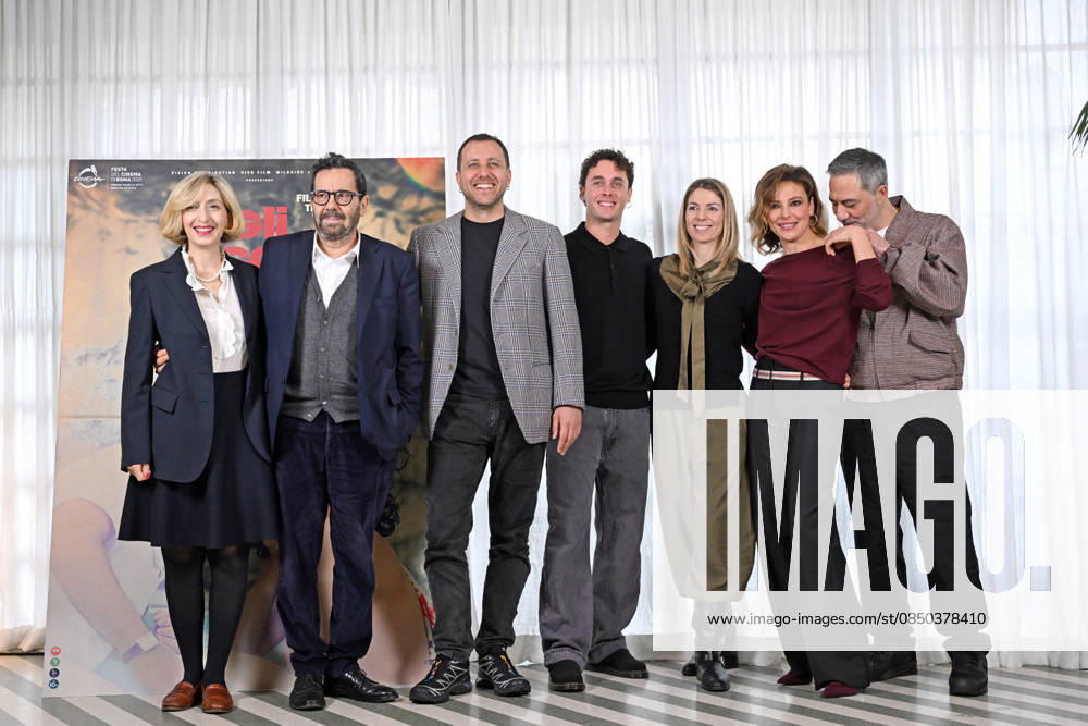 Presentation of the film The Eyes of Others. Pictured are director Andrea De Sica and the cast, including Matteo Olivetti, Jasmine Trinca, Filippo Timi, and the producers. , Rome, March 12th 2026 Rome Italy - ZUMAa289 20260312_zia_a289_037