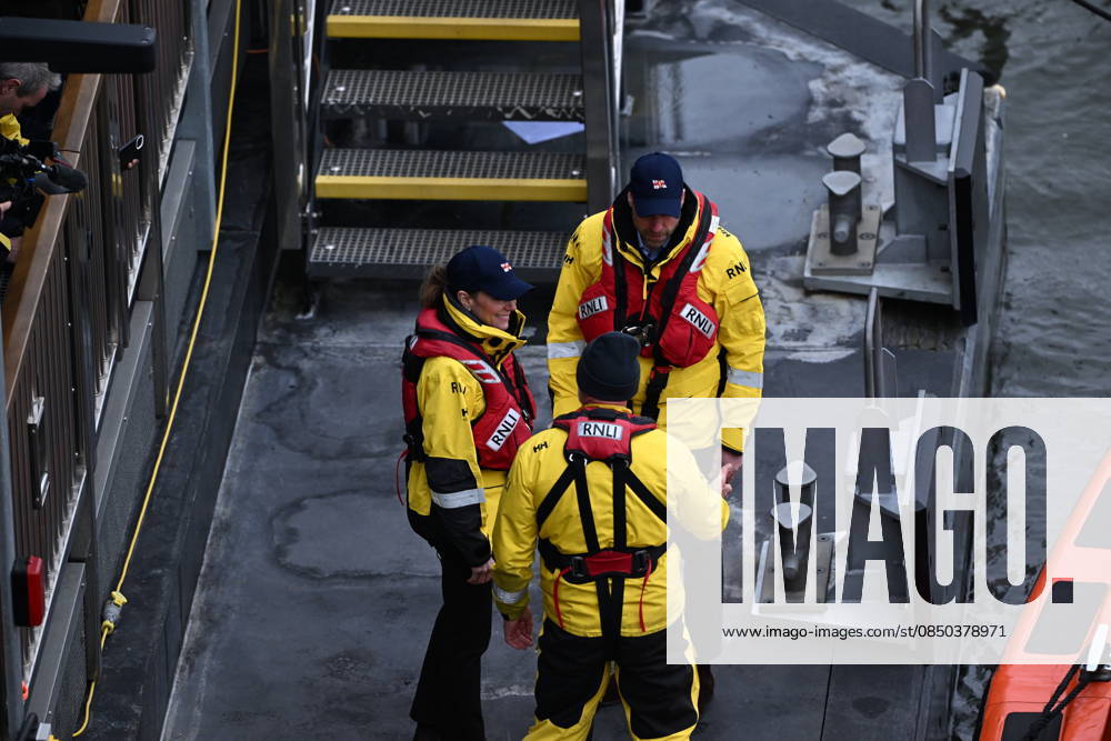 Prince William and Princess Catherine visit RNLI lifeboat station in London LONDON, UNITED KINGDOM – MARCH 12: Prince William, Prince of Wales, and Catherine, Princess of Wales, arrive at the RNLI Tower Lifeboat Station during a visit in London, United Kingdom on March 12, 2026. The royal couple met with RNLI lifeboat crew members and volunteers operating on the River Thames and received information about their lifesaving work. Rasid Necati Aslim Anadolu London United Kingdom. Editorial use only. Please get in touch for any other usage.