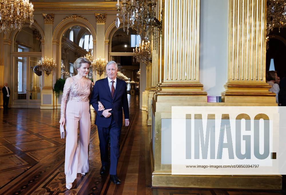 Queen Mathilde of Belgium and King Philippe - Filip of Belgium pictured during the annual spring concert at the Royal Palace, in Brussels, Thursday 12 March 2026. For this new edition, the Sovereigns wanted to highlight innovation by inviting individuals who, through their creativity, rigor, and commitment, work tirelessly to advance society. The musical program will be provided by FRATRES TRIO, an atypical ensemble combining saxophone, violin, and piano. BENOITxDOPPAGNE 167287032