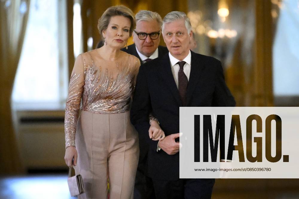Spring Concert Belgian Royals12 03 2026 BRUSSELS, BELGIUM - Their Majesties the King and Queen and Prince Laurent of Belgium pictured arriving a spring Concert putting the spotlight on the theme of innovation by inviting guests who contribute to the advancement of society through their creativity, precision and dedication on March 12, 2026 in Brussels, Belgium, 12 03 2026 Brussels Belgium