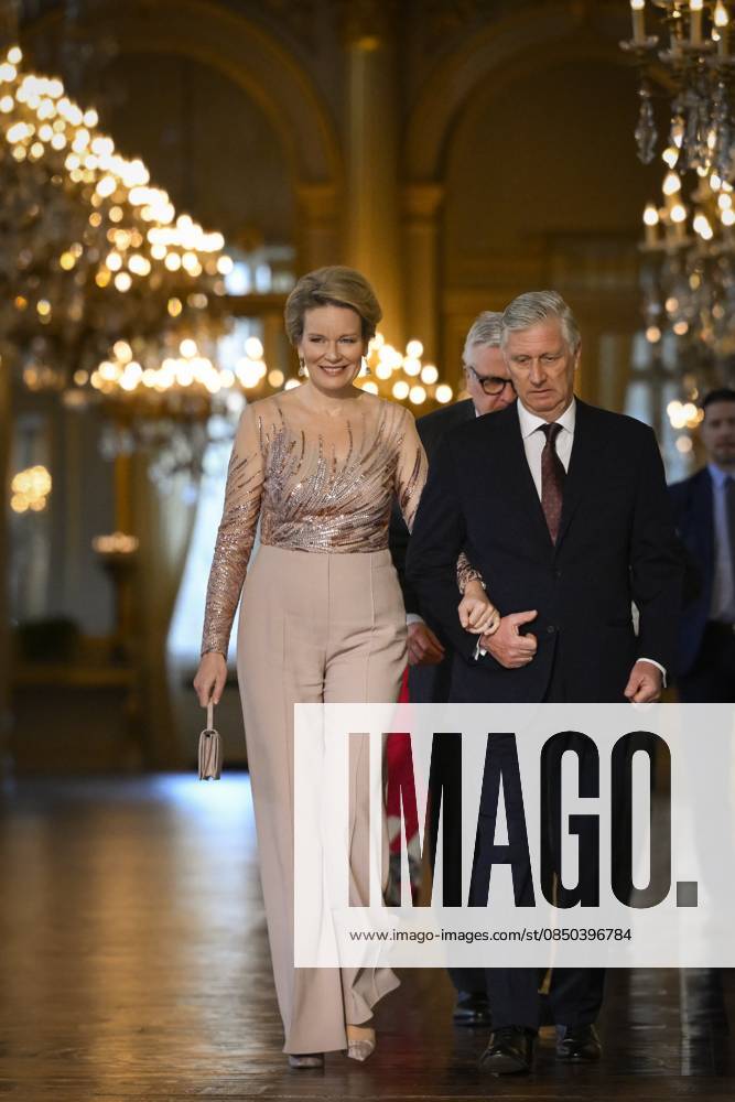 Spring Concert Belgian Royals12 03 2026 BRUSSELS, BELGIUM - Their Majesties the King and Queen and Prince Laurent of Belgium pictured arriving a spring Concert putting the spotlight on the theme of innovation by inviting guests who contribute to the advancement of society through their creativity, precision and dedication on March 12, 2026 in Brussels, Belgium, 12 03 2026 Brussels Belgium