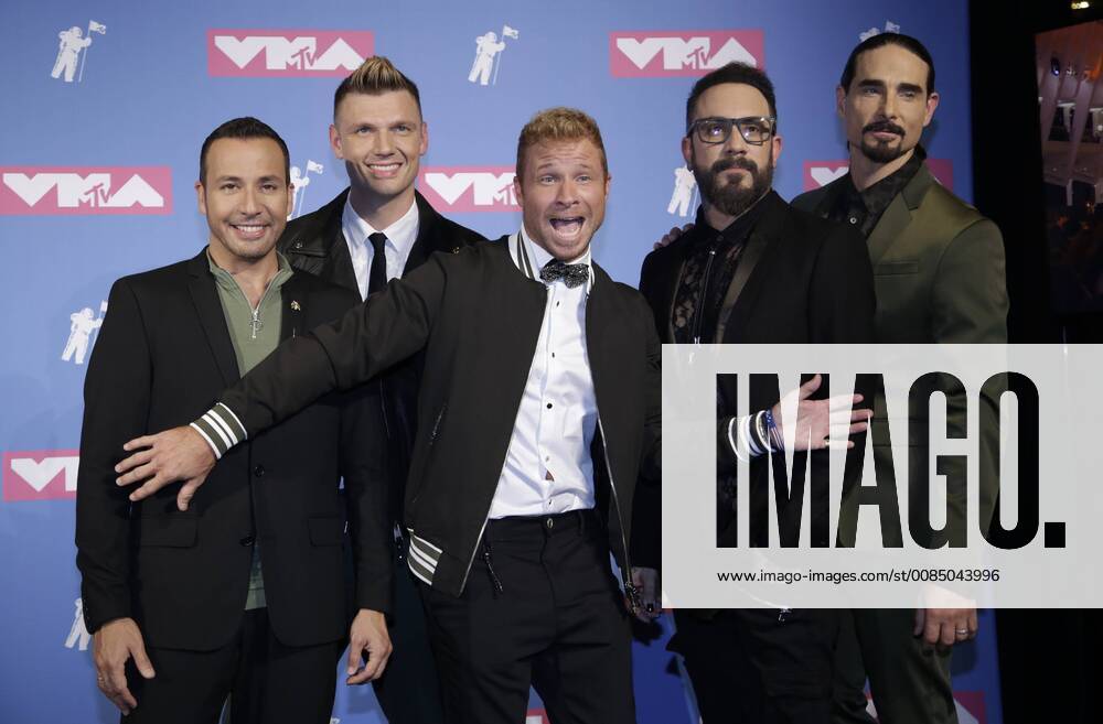 Entertainment Bilder der Woche KW34 The Backstreet Boys pose for photographers in the press room at the 35th annual MTV Video Music Awards at Radio City Music Hall in New York City on August 20, 2018. NYP20180820898 SERENAxXU-NING