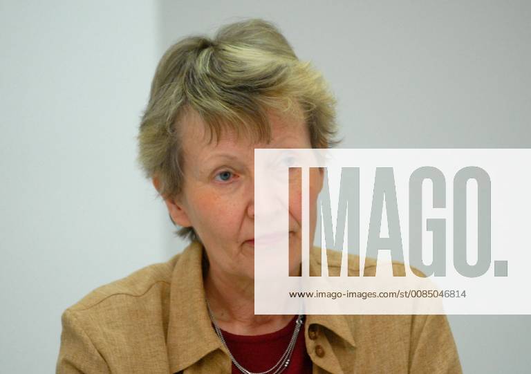 Eva Maria Kiklas Bundesteam KirchenVolksBewegung We are church sitting on Wednesday 24 05 2006 at a press conference of the church reform groups on the occasion of the 96 German Catholic Day in the working chamber in Saarbrücken