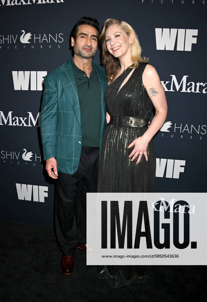 WIF Oscars Nominees Celebration Kumail Nanjiani and Emily Gordon arriving at the WIF Oscars Nominees Celebration at Wheelhouse on March 13, 2026 in West Hollywood, California. West Hollywood Private Residence California USA