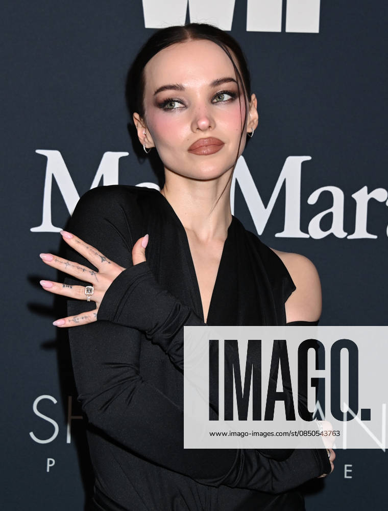 WIF Oscars Nominees Celebration Dove Cameron arriving at the WIF Oscars Nominees Celebration at Wheelhouse on March 13, 2026 in West Hollywood, California. West Hollywood Private Residence California USA