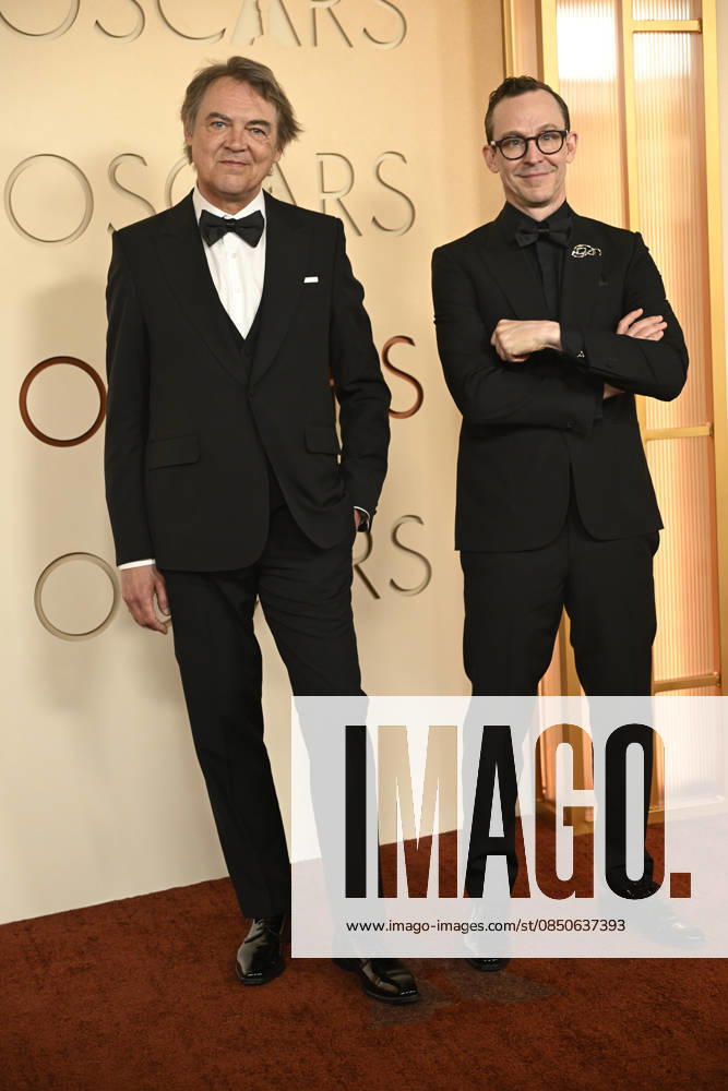 HOLLYWOOD, CA - MARCH 15: Maciek Szczerbowski and Chris Lavis at the 98th Oscars at Dolby Theatre on March 15, 2026 in Hollywood, California.