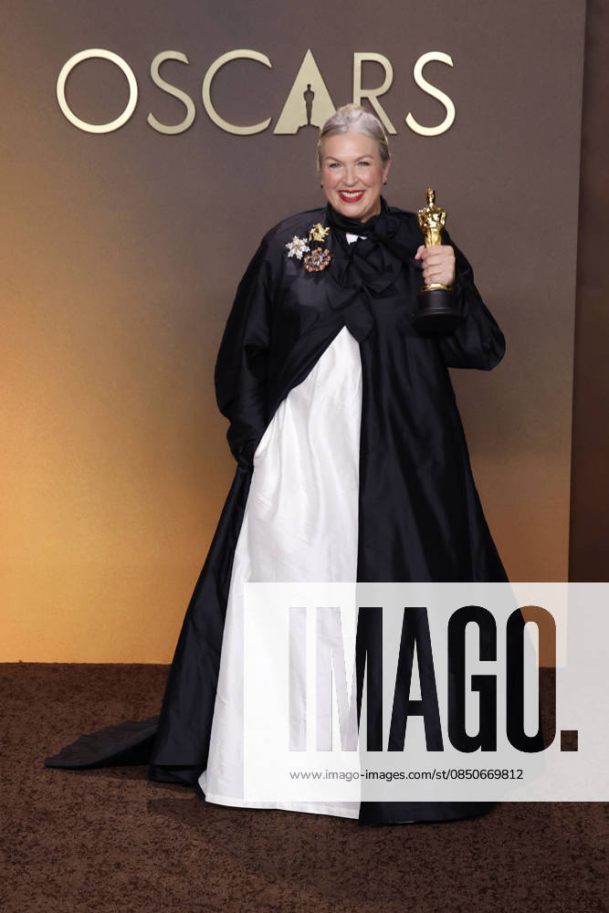 Kate Hawley in the press room of the 98th Annual Academy Awards on Sunday March 15, 2026 at the Dolby Theater in Hollywood, California. BURT HARRIS BNS PI Hollywood USA - ZUMAp124 20260315_zaa_p124_265