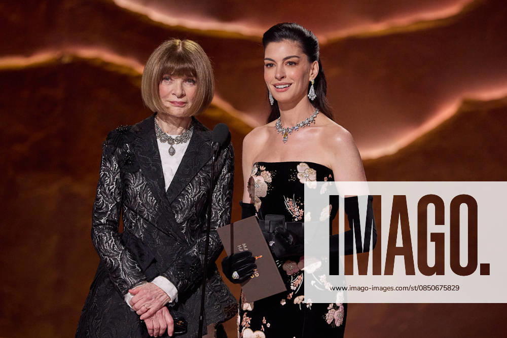 DAME ANNA WINTOUR and ANNE HATHAWAY present the Oscar for Costume Design during the 98th Oscars at the Dolby Theatre at Ovation Hollywood on Sunday. Hollywood USA - ZUMAz03_ 20260315_zah_z03_030