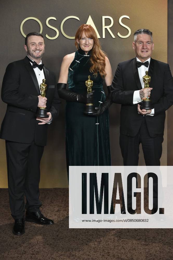 Mike Hill, Cliona Furey, Jordan Samuel in the press room for The 98th Academy Awards - Press Room, Dolby Theatre at Ovation Hollywood, Los Angeles, CA, March 15, 2026. Photo By: Elizabeth Goodenough Everett Collection The 98th Academy Awards - Press Room PUBLICATIONXNOTxINxCANxCHNxFRAxITAxJPNxNORxPOLxRUSxESPxUKxUSA