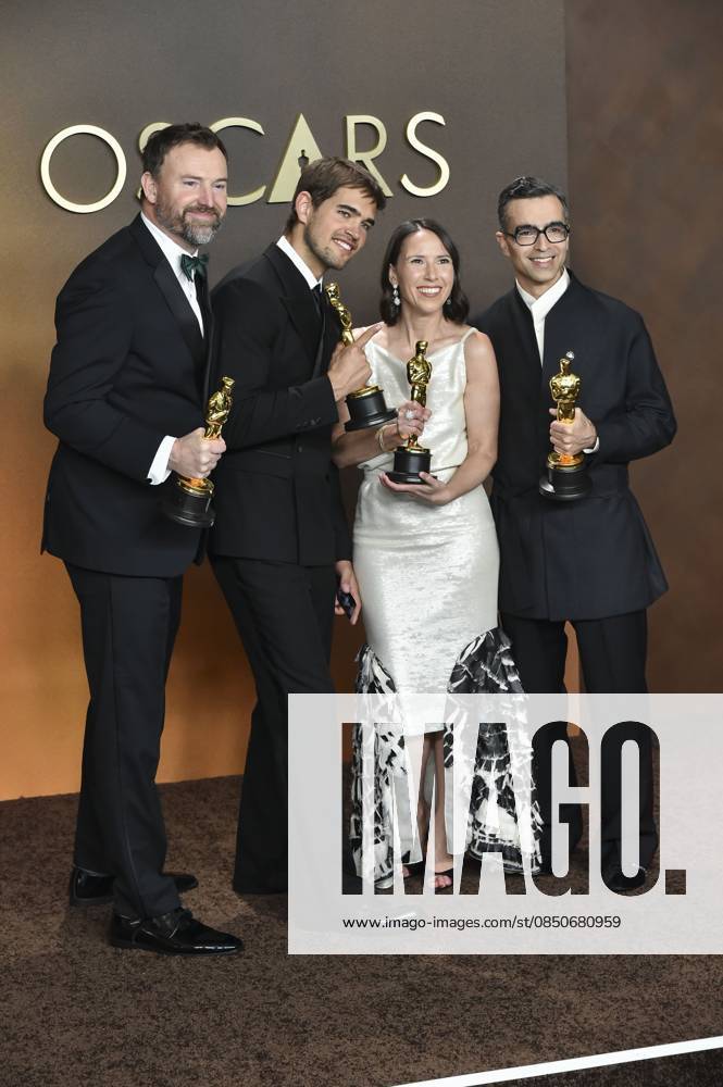 Jack Piatt, Sam A. Davis, Natalie Musteata, and Alexandre Singh in the press room for The 98th Academy Awards - Press Room, Dolby Theatre at Ovation Hollywood, Los Angeles, CA, March 15, 2026. Photo By: Elizabeth Goodenough Everett Collection The 98th Academy Awards - Press Room PUBLICATIONXNOTxINxCANxCHNxFRAxITAxJPNxNORxPOLxRUSxESPxUKxUSA