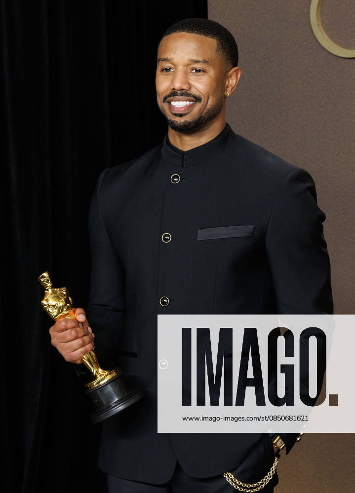Michael B. Jordan, winner of the Best Actor Award for â€oeSinnersâ€Â, poses in the press room of the 98th Annual Academy Awards on Sunday March 15, 2026 at the Dolby Theater in Hollywood, California. PRENSA INTERNACIONAL Hollywood USA - ZUMAp124 20260315_zaa_p124_378