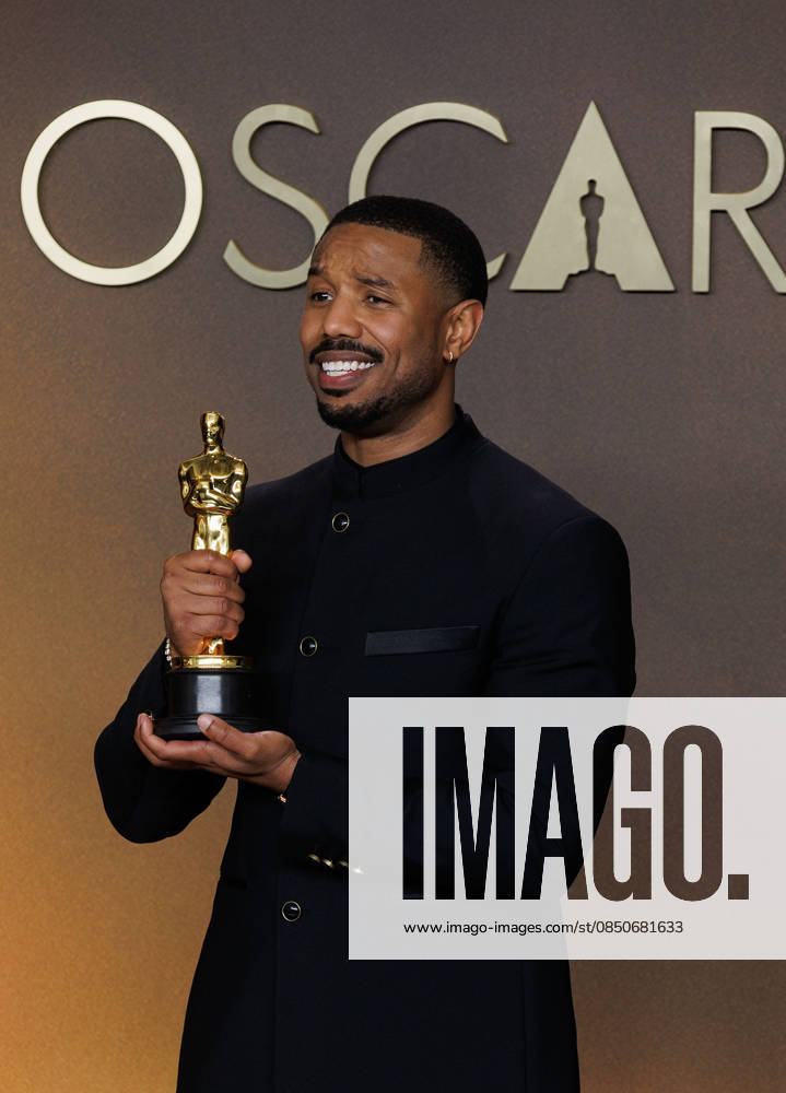 Michael B. Jordan, winner of the Best Actor Award for â€oeSinnersâ€Â, poses in the press room of the 98th Annual Academy Awards on Sunday March 15, 2026 at the Dolby Theater in Hollywood, California. PRENSA INTERNACIONAL Hollywood USA - ZUMAp124 20260315_zaa_p124_391