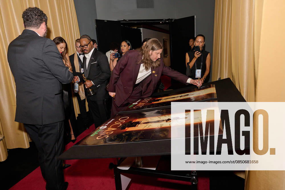 Ryan Coogler and Ludwig Goransson backstage with the Oscar® for Original Score during the 98th Oscars® at Dolby® Theatre at Ovation Hollywood on Sunday, March 15, 2026. Los Angeles CA USA 350081317PLX