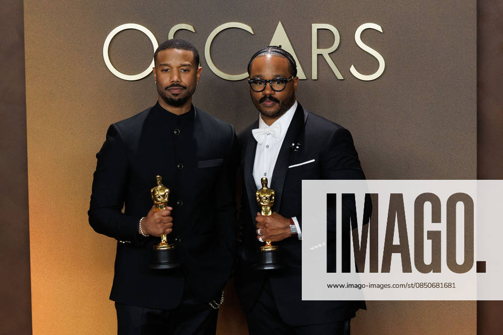 Ryan Coogler, winner of the Best Original Script Award and Michael B. Jordan (R), winner of the Best Actor in a Leading Role Award for Ã¢â‚¬oeSinnersÃ¢â‚¬Â in the press room of the 98th Annual Academy Awards on Sunday March 15, 2026 at the Dolby Theater in Hollywood, California. PRENSA INTERNACIONAL Hollywood USA - ZUMAp124 20260315_zaa_p124_386