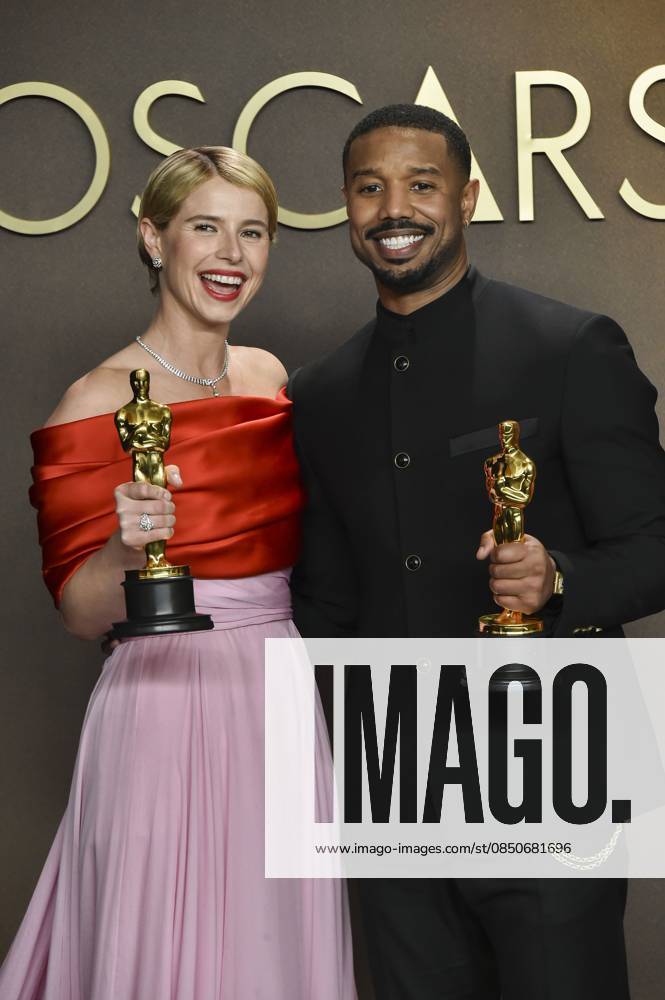 Jessie Buckley, Michael B. Jordan in the press room for The 98th Academy Awards - Press Room, Dolby Theatre at Ovation Hollywood, Los Angeles, CA, March 15, 2026. Photo By: Elizabeth Goodenough Everett Collection The 98th Academy Awards - Press Room PUBLICATIONXNOTxINxCANxCHNxFRAxITAxJPNxNORxPOLxRUSxESPxUKxUSA