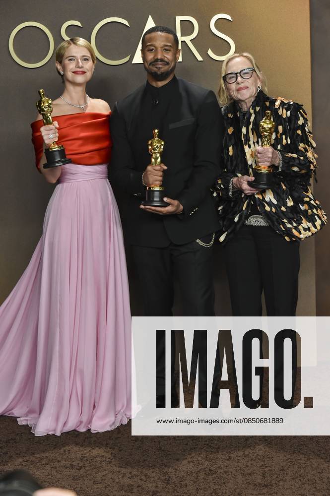 Jessie Buckley, Michael B. Jordan, Amy Madigan in the press room for The 98th Academy Awards - Press Room, Dolby Theatre at Ovation Hollywood, Los Angeles, CA, March 15, 2026. Photo By: Elizabeth Goodenough Everett Collection The 98th Academy Awards - Press Room PUBLICATIONXNOTxINxCANxCHNxFRAxITAxJPNxNORxPOLxRUSxESPxUKxUSA